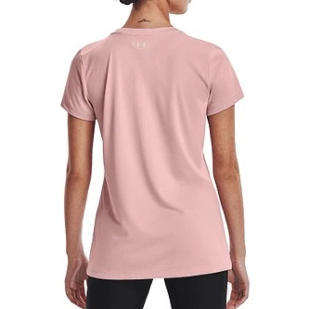 Under Armour Women’s Crew Neck Short Sleeve Tech Shirt - Light Pink - Picture 2 of 6